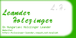leander holczinger business card